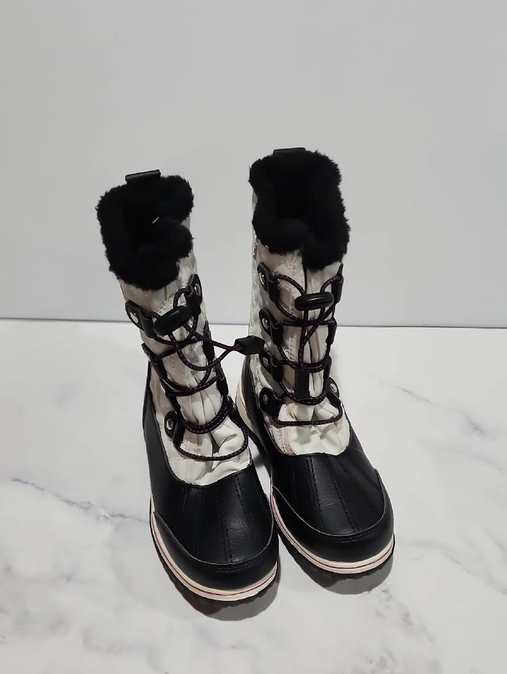 Totes Kylie 2  Black & White  Winter Snow Boots